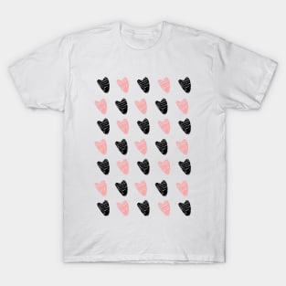 Fall in Love! Doodled Pattern T-Shirt